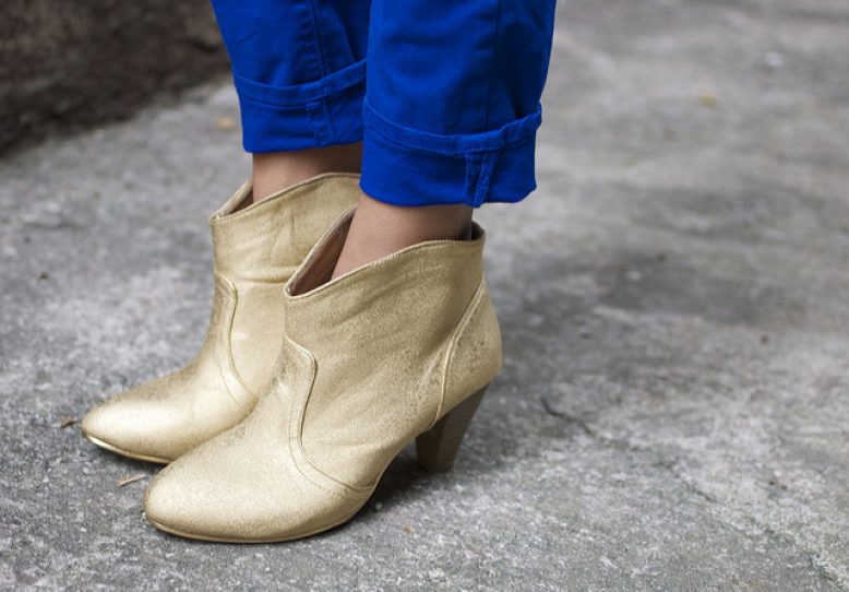 DIY Gold Finished Boots | Collective Gen