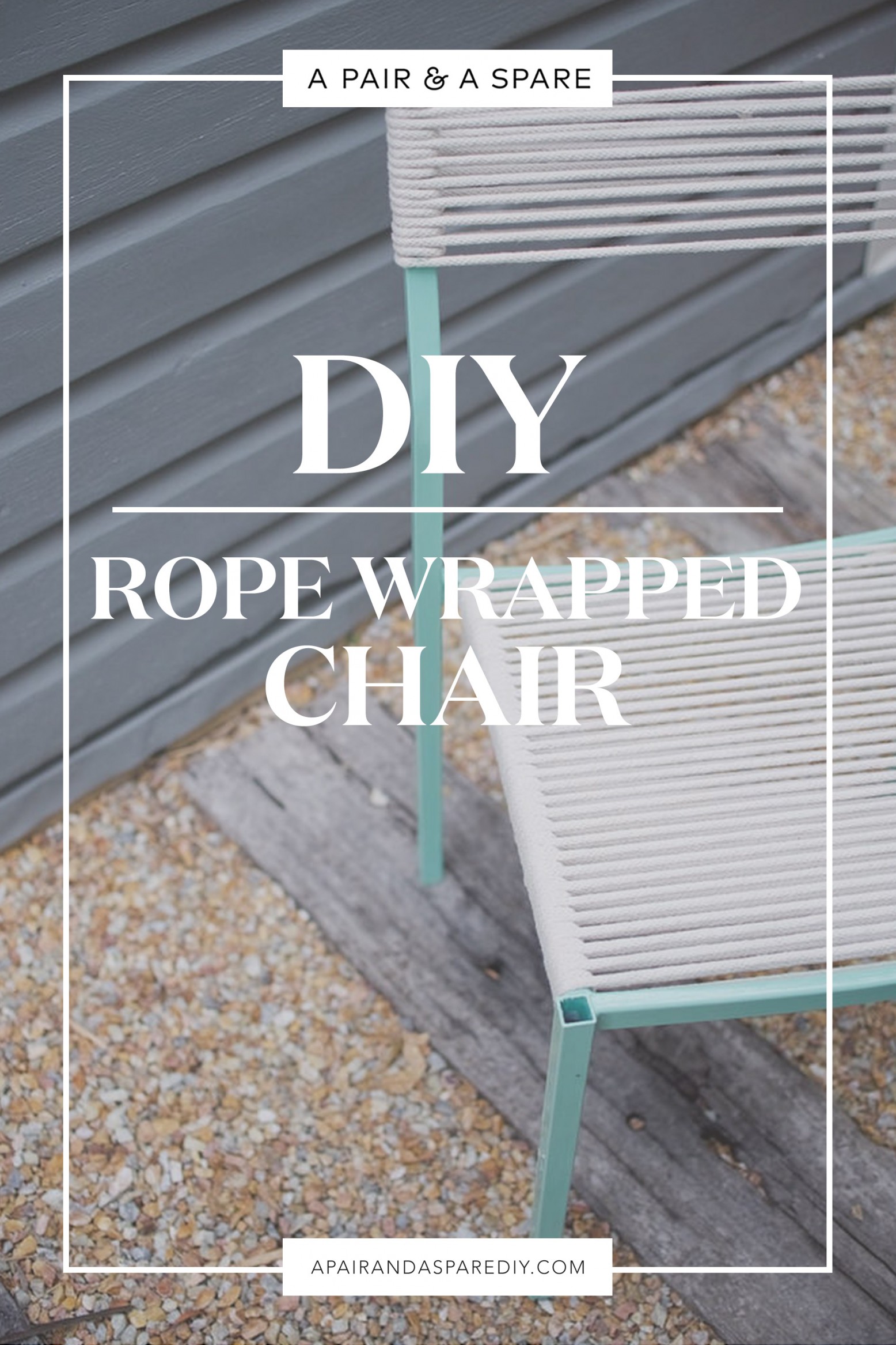 Diy Rope Wrapped Chair From An Old Office Chair Collective Gen