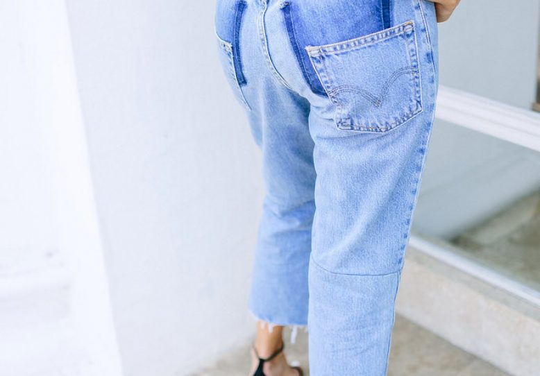 DIY Deconstructed jeans