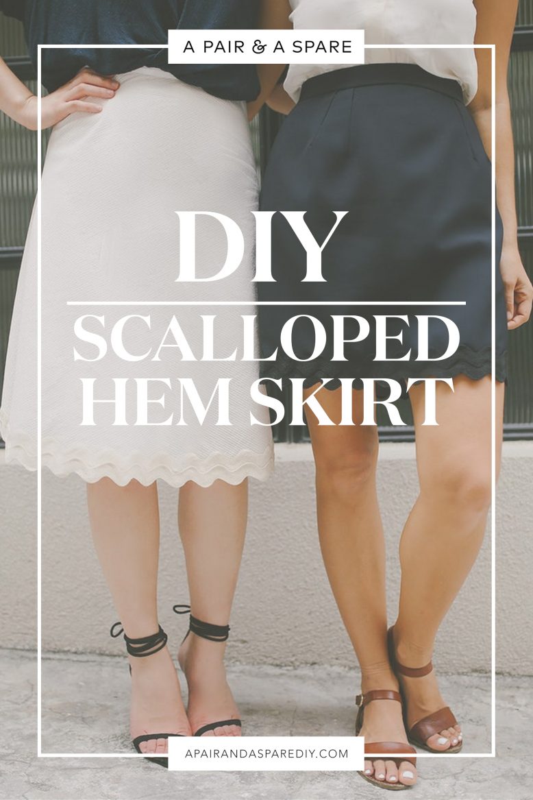 Quick DIY: Scalloped Hem Skirt two Ways | Collective Gen