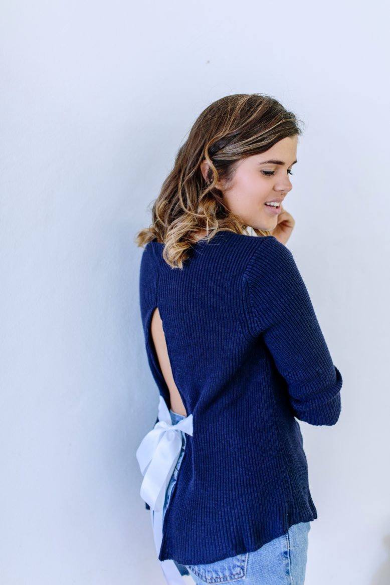 DIY Bow Back Sweater | Collective Gen