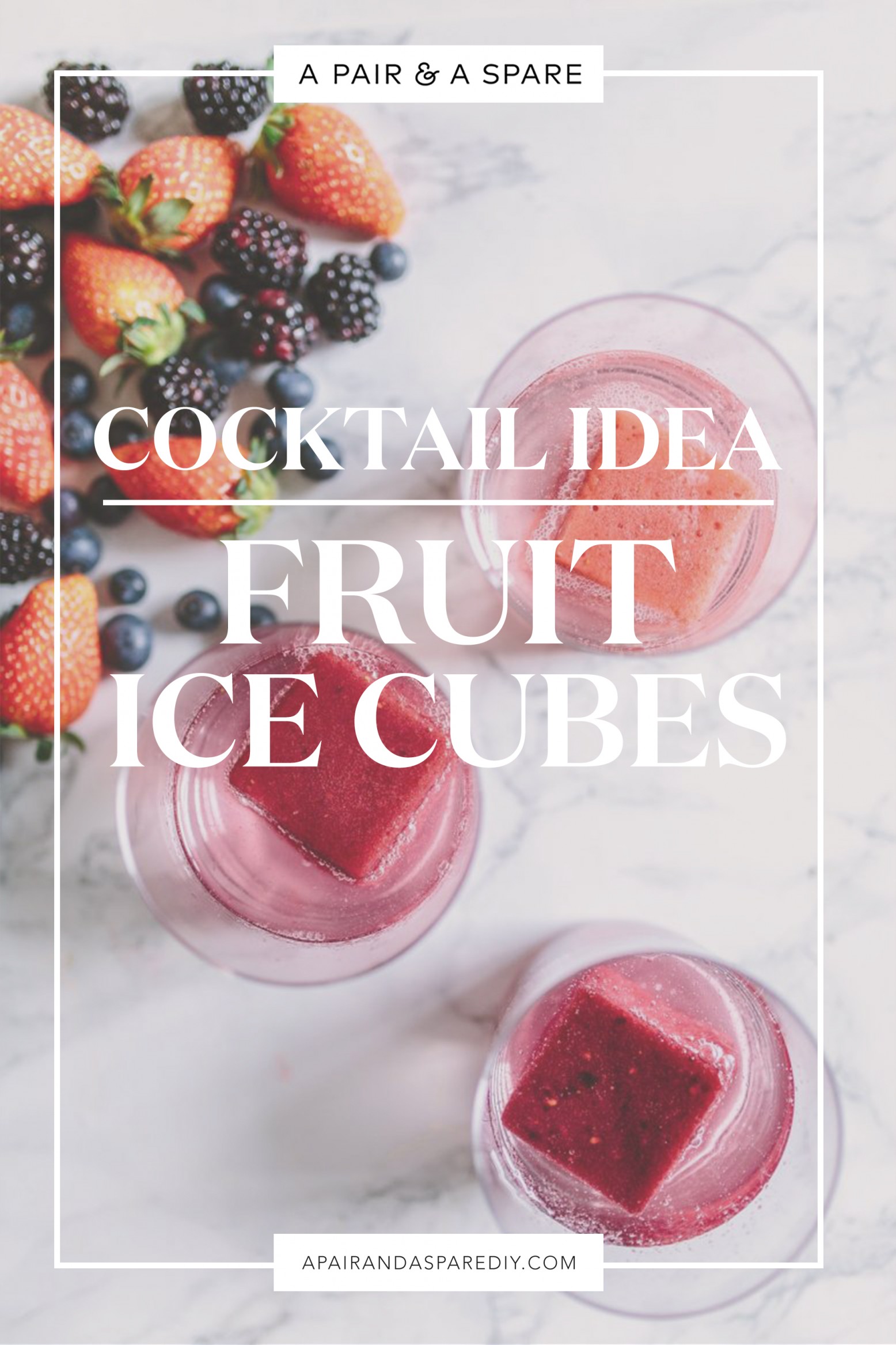 How to Make Holiday Fruit Ice Cubes - Marathons & Motivation