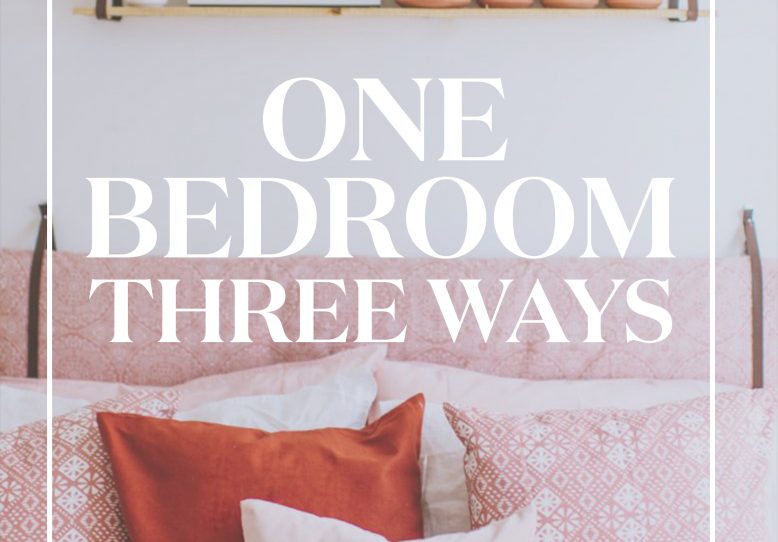 One Bedroom Three Ways
