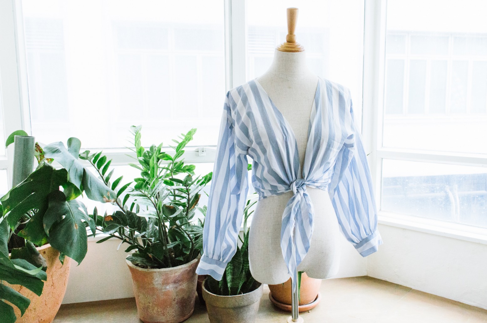 DIY Wrap Top With Bell Sleeves - Montoya Mayo