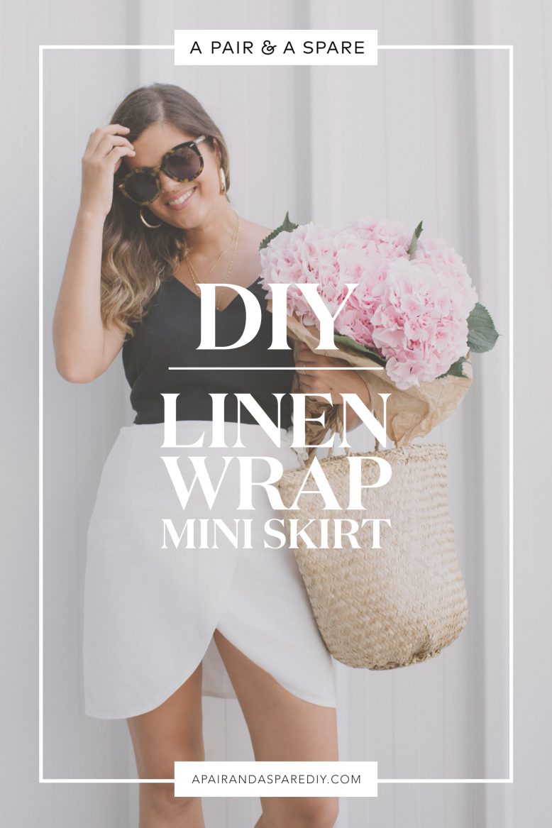 DIY Linen Wrap Mini Skirt | Collective Gen