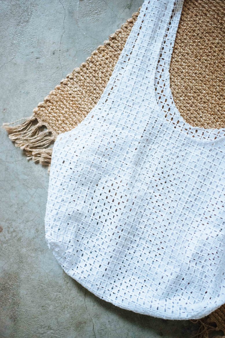 DIY Lace Sling Tote