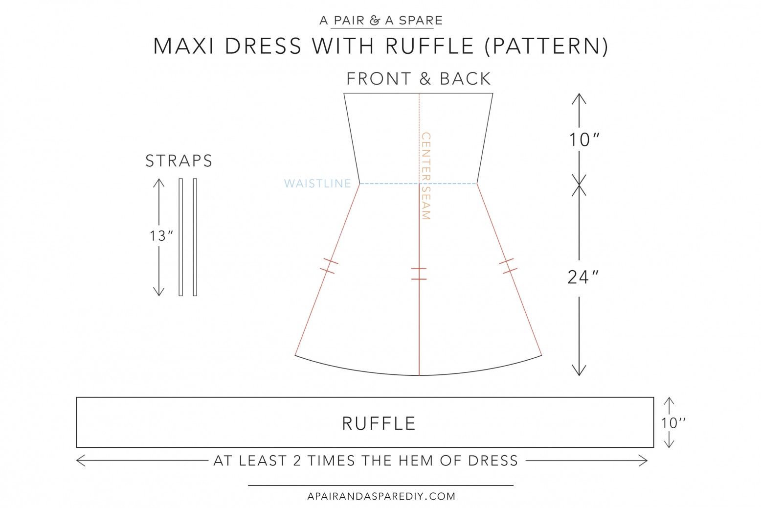 tiered maxi dress pattern