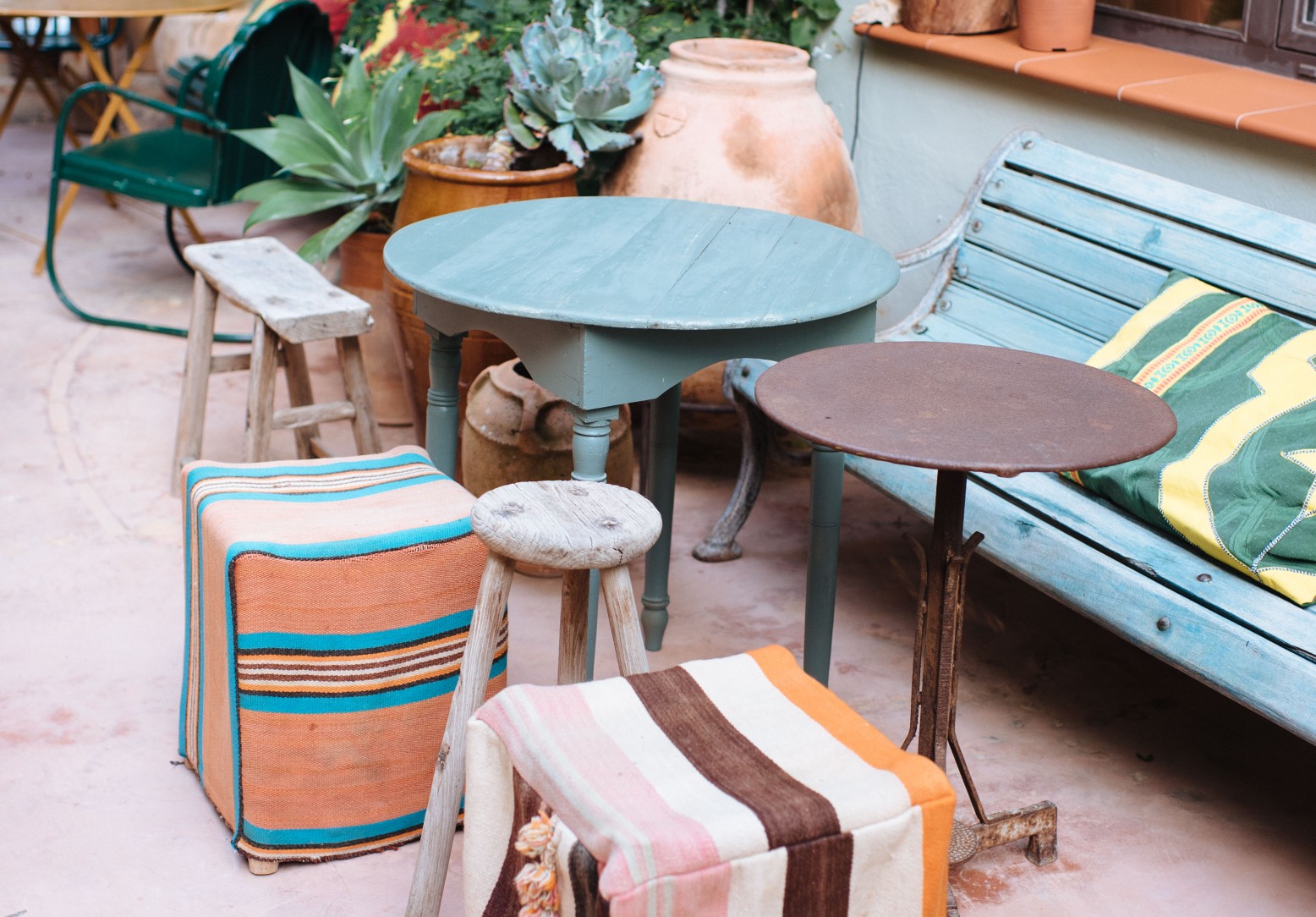 DIY Fabric Covered Stools (Made From A Milk Crate!)
