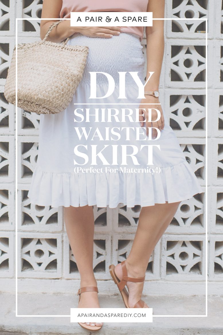 DIY Shirred Waist Skirt (Perfect for maternity!) | Collective Gen