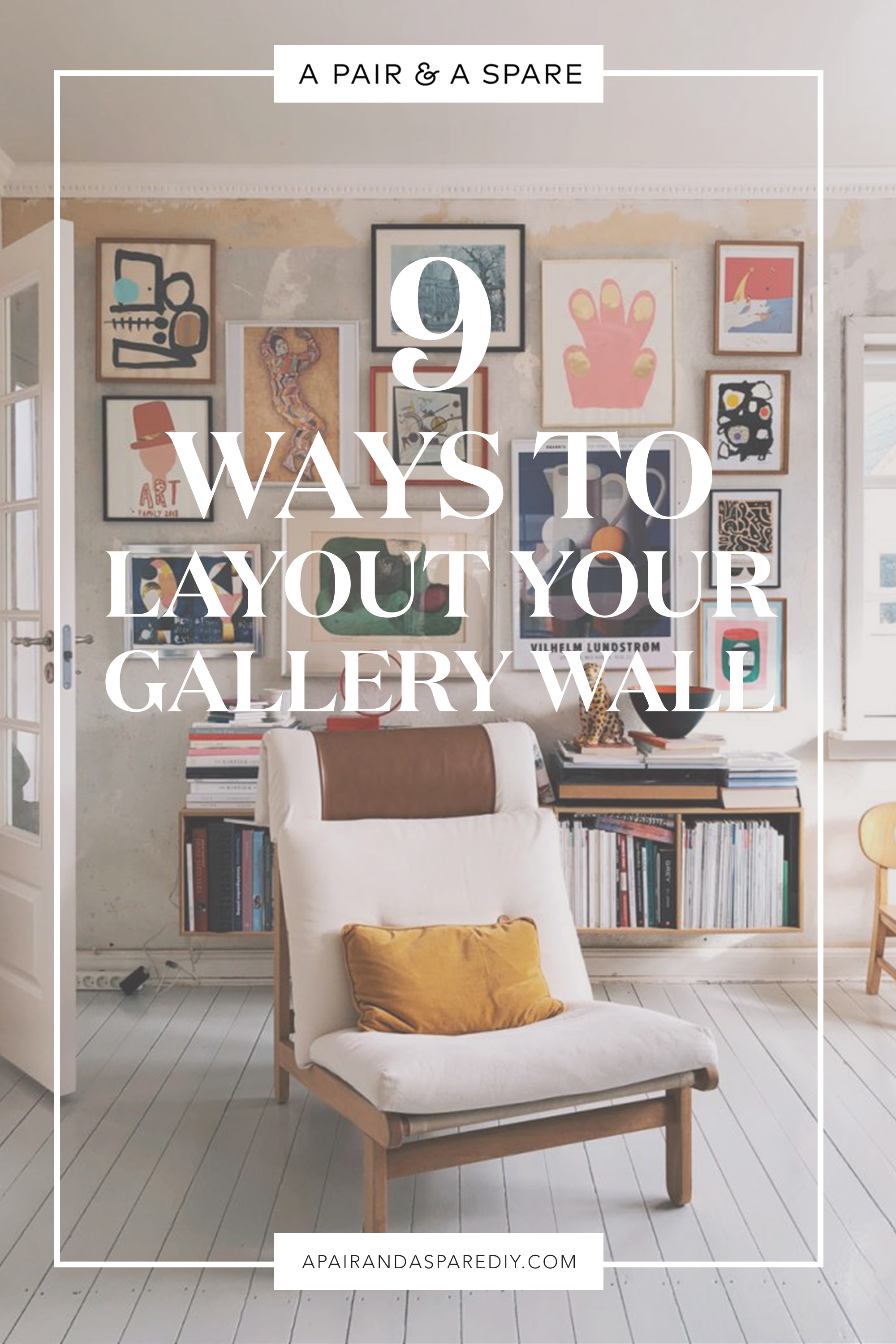 gallery wall layout vertical