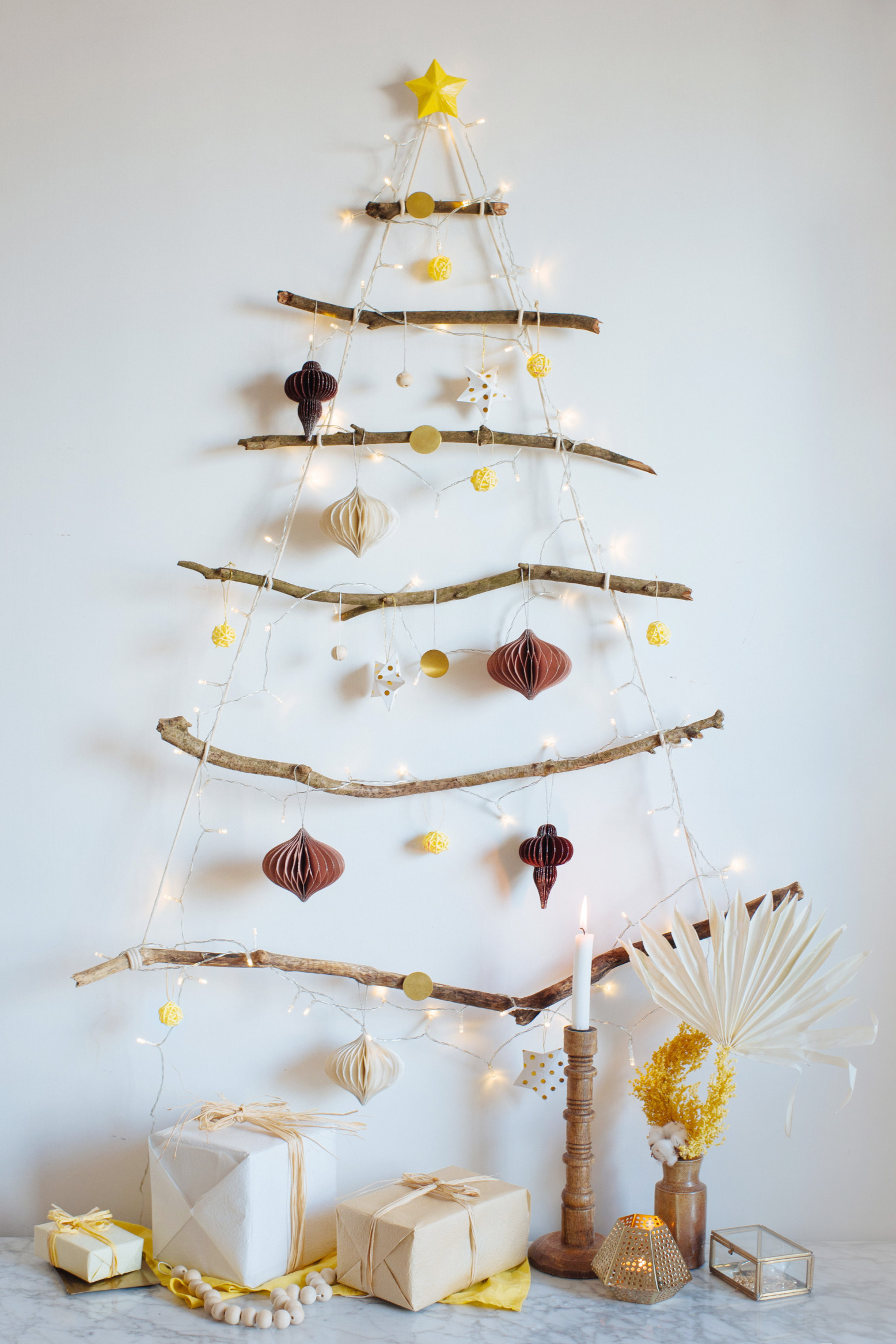 This Year's DIY Branch Christmas Tree! (a pair & a spare)  Twig christmas  tree, Christmas tree branches, Christmas branches
