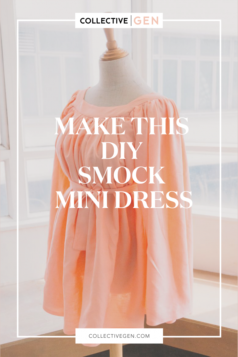 Make this DIY Smock Mini Dress | Collective Gen