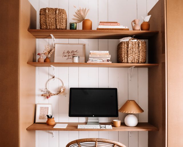 How We Repurposed Our Wardrobes Into A Built In Desk | Collective Gen