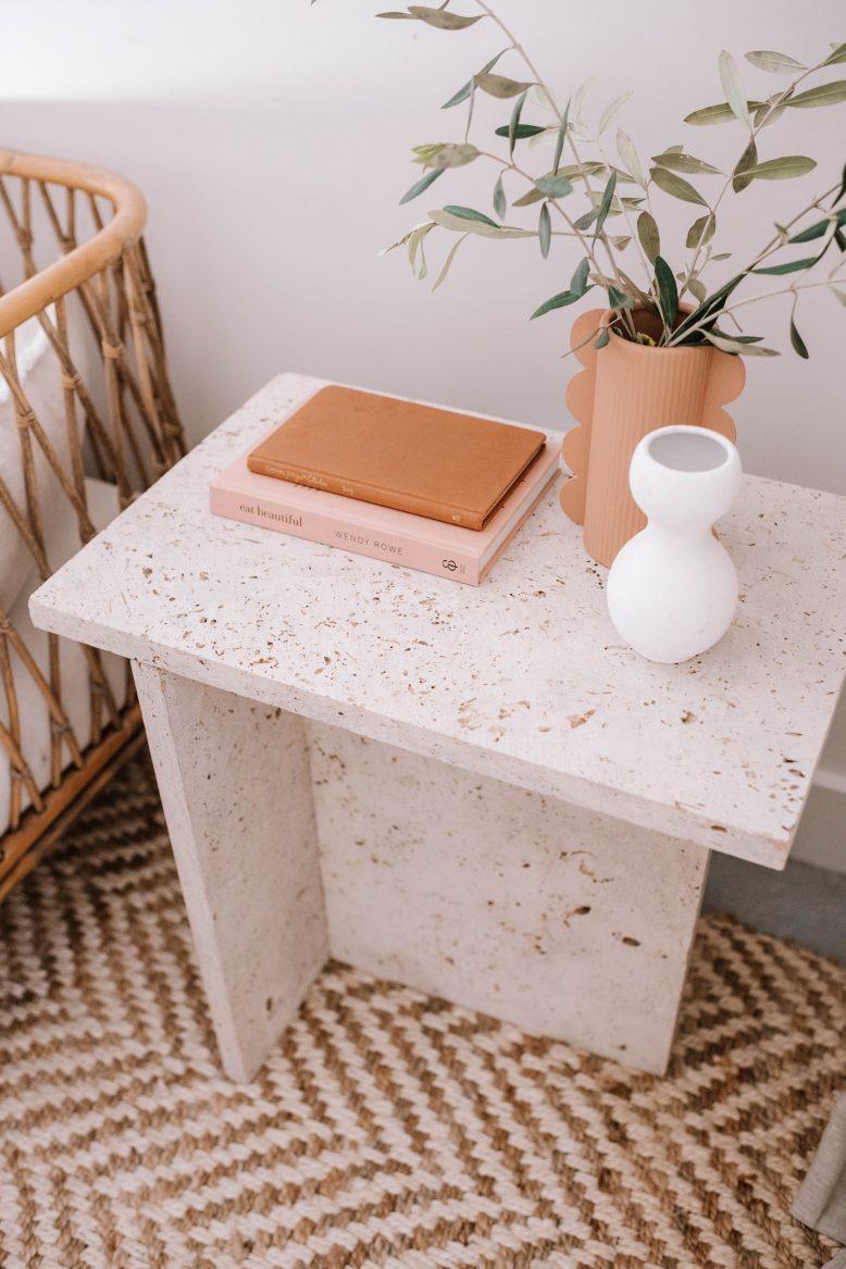 Geneva Vanderzeil Travertine Side Table 16 Collective Gen 