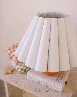 how to make a fluted lampshade