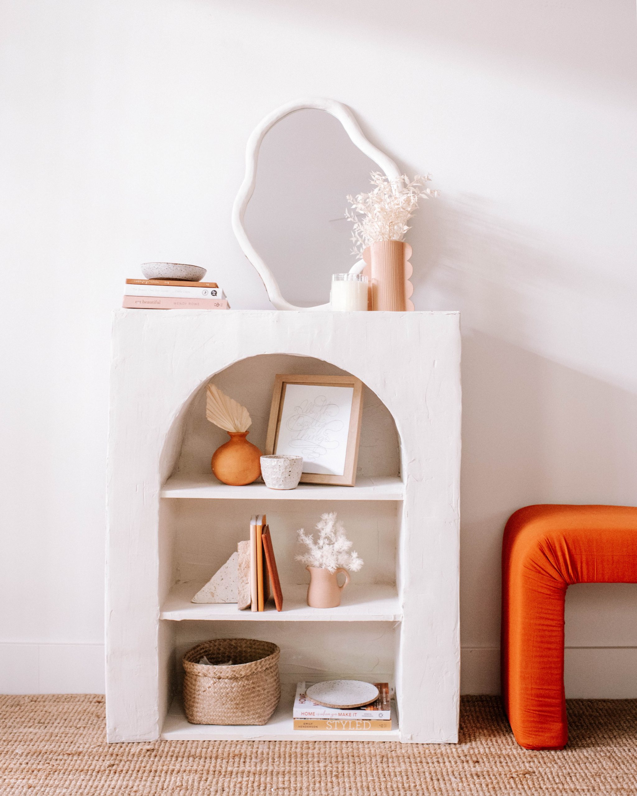 How to Make An Arched Shelf Mantle