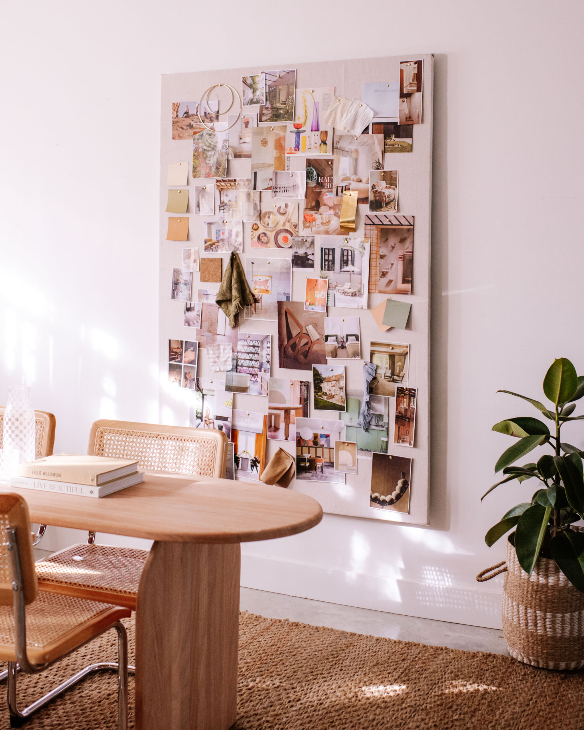 How to Make a Giant Inspiration Pin Board