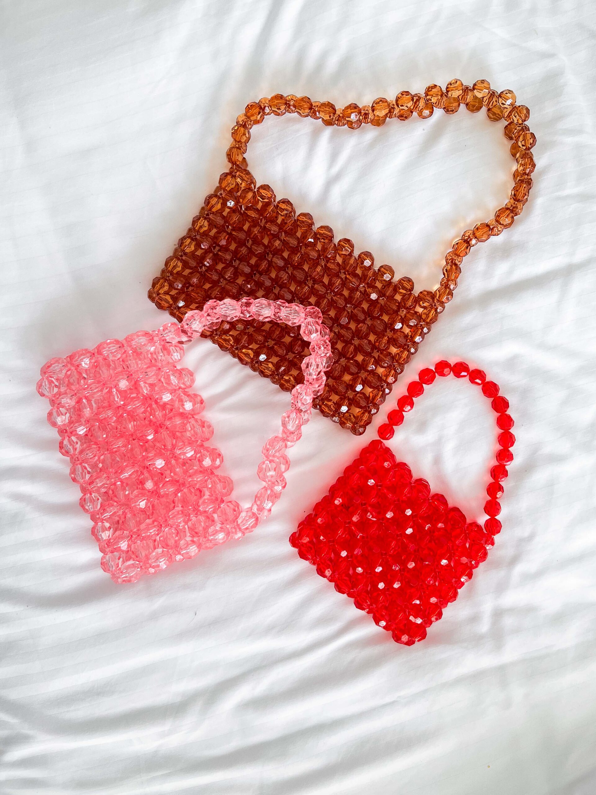 Cupid Heart Shaped Beaded Bag - Pink (Delivery period 15 days) – LVL99