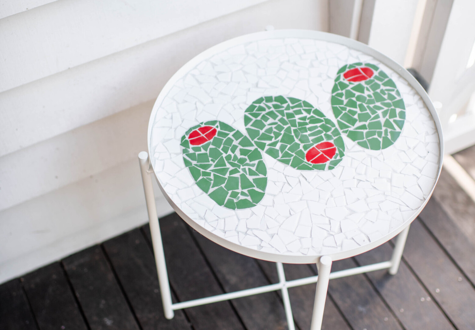 How I Made This Olive Mosaic Side Table | Collective Gen